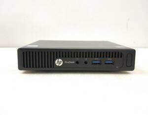 超省スペースタイプ■驚速SSD HP ProDesk 400 G2 DM i3-6100T 3.2GHz x4/4GB■新SSD:240GB Win10/Office2019 Pro/USB3.0/DP■H062104