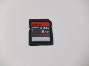 SDHCカード 8GB CLASS10 フォーマット済み 1枚 現状出品 SanDisk