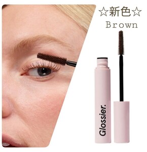 ★新色★【Lash Slick:ブラウン】マスカラ★glossier★グロッシアー　グロシエ　プレゼント　誕生日　お湯落ち