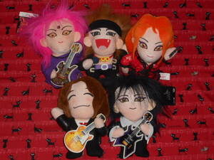 X JAPAN●ぬいぐるみ●5種セット●YOSHIKI&TOSHI&HIDE&PATA&HEATH●プライズ景品