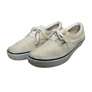 BB976 VANS バンズ ERA エラ メンズ ローカットスニーカー US6H 24.5cm ホワイト キャンバス