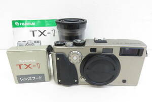 16822 新605-393　フジフィルム　レンズ セット　TX-1　FUJIFILM　1:4　f=45mm　レンズフード　説明書　フィルムカメラ　中古品　ヤ60