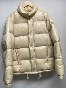 【MONCLER モンクレール 】41324-50-68950 ダウンジャケット サイズ1 アイボリー ナイロン 2405oki h