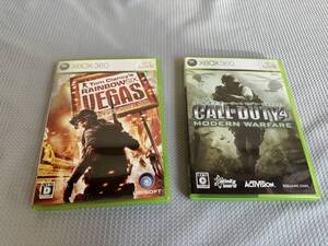 Microsoft Xbox360 ソフト セット RAINBOW SIX VEGAS / COD4 MW