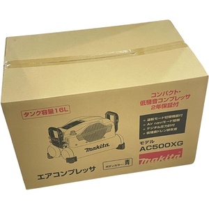 makita マキタ エアコンプレッサ AC500XG 青 一般圧/高圧 16L【新品】12409K181