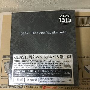 即決o ★新品未開封★ GLAY 【THE GREAT VACATION VOL.1】 初回限定3CD+DVD