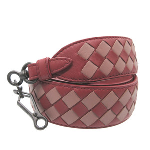 新品同様 ボッテガヴェネタ 563992 レザー レッド 赤 ショルダーストラップ 0623 BOTTEGA VENETA