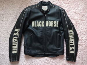 美品！KADOYA BHR-CLR 3L　ブラック/アイボリー BLACK HORSE RACING カドヤ K