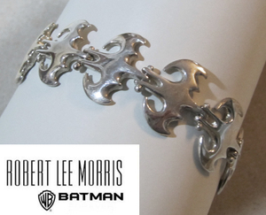 希少BATMANシルバー ブレスレットRobert Lee Morris新品ショップ限定USA正規品ロバート・リー・モーリスSilver.925バットマンDCコミックRLM