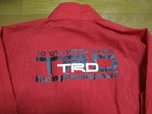 TOYOTA TRD　ナイロンジャケット　赤　ロゴ　トヨタ　モータースポーツ　Racing Development　サイズ不明