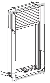 コロナ部品：窓枠（標準タイプ）WA-8H/3283029 冷暖兼用タイプウインドエアコン用