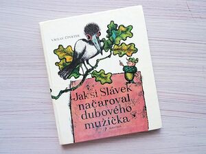 ★チェコ/ヴィンテージ絵本/黒い鳥とどんぐりの小人のお話★洋書絵本/チェコスロバキア/1976年/チェコ語★
