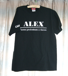 CALCiO-カルチョ-2002「ALEX Tシャツ」Mサイズ 黒 デルピエロ Alessandro Del Piero フットボール サッカー Football Soccer アレックス