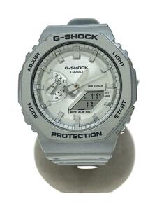 CASIO◆クォーツ腕時計_G-SHOCK/デジアナ/SLV