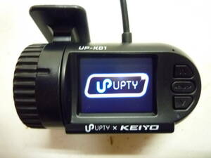 ケイヨー／ＵＰＴＹ　ＵＰ－Ｋ０１　ドライブレコーダー　SDカード付き　LED信号機・12V／24V　2017年モデル　送料600円～　　06-904