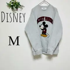 【Disney】ディズニー（M）ミッキーマウス　スウェット　トレーナー　裏ボア
