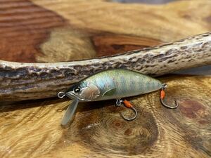 T.C.G Handmade Lures 50s No.3 ハンドメイドミノー アワビ貼り ハンドメイドルアー