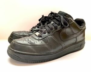 ★ NIKE ★ AIR FORCE 1 BLACK 28.5cm ナイキ エアフォース オール ブラック 黒 定番 シンプル