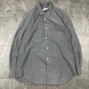 希少　 COMME des GARCONS HOMME コムデギャルソンオム　90s オムスペシャル 田中オム　刺繍 花柄　長袖シャツ　ヴィンテージ