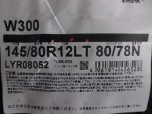  2024年製造！ブリヂストン W300 145/80R12 80/78N 新品 4本セット