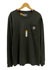Carhartt (カーハート) Workwear LS Pocket T-Shirt ロンT 長袖Tシャツ K126 TKO126 M S ダークグリーン メンズ/078