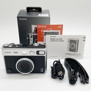 ■元箱付きのほぼ新品■ FUJIFILM 富士フイルム チェキ Evo ハイブリッドインスタントカメラ instax mini Evo ブラック②