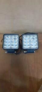 未使用品　２個セット　LEDワークライト 12V ホワイト 作業灯 投光器 防水 重機　クロカン　除雪機　