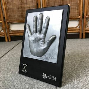 ●【売り切り】希少！X JAPAN一番くじ YOSHIKIレプリカ手形 手形プレート プレミアム手形 ラストワン賞 サイン入り 