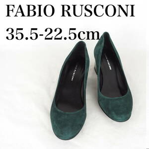 MK2561*FABIO RUSCONI*ファビオルスコーニ*レディースパンプス*35.5-22.5cm*深緑