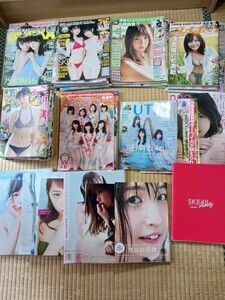 大量アイドル写真集 雑誌まとめて　BUBKA BOMB EX大衆 プレイボーイ 漫画アクション AKB48スペシャルムック 他写真集 長期保管品 現状