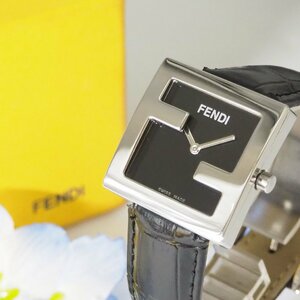 フェンディ FENDI フェンディマニア 革ベルト メンズ 腕時計 C358