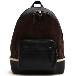 COACH コーチ リュック F27607 West Backpack Saddle Multi black Copper Finish 羊革 シープスキン デイパック シボ革 シュリンクレザー