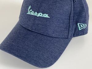 ★ NEW ERA 9FORTY ◆ Vespa ベスパ ロゴ刺繍 キャップ ネイビーフリーサイズ シールなし ニューエラ ◆W20 DE1か4-16