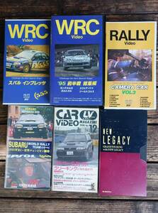 BOSCOモト 他 VHSビデオ 全6種（７本）セット WRC ビデオ ラリー スバル インプレッサ レガシー 送料無料