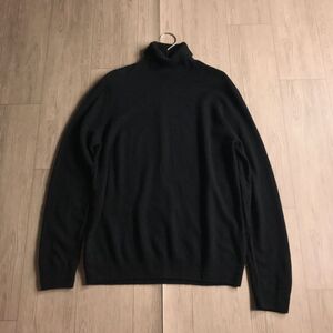 100円スタート○ UNIQLO カシミヤ100% ニット　セーター　タートルネック　ハイネック　大きいサイズ　XL