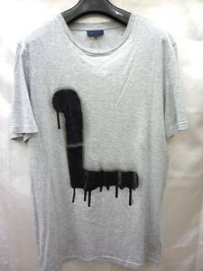 LANVIN ランバンメンズ 半袖 Tシャツ グレー コットン Ｓ（100）a