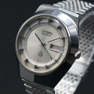 SEIKO QUARTZ セイコー 38クォーツ シングルクォーツ 3803-7000 シルバー文字盤 諏訪工場 日/英デイデイト メンズ腕時計