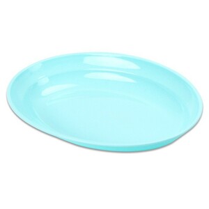 アウトドア 食器 電子レンジ対応 食洗機対応 プラスチック お皿 カラフル小判皿（ブルー）