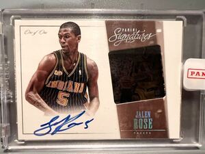 世界1枚 True One of One Sealed 1/1 Film Auto 13 Panini Jalen Rose ジェイレン・ローズ NBA 直書 サイン バスケ Pacers 2000 Finals MIP