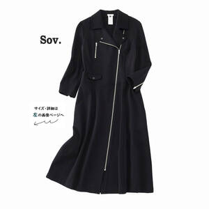 美品★SOVソブ★38size/9号★ワンピース黒X046