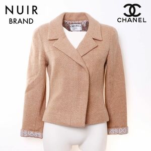 シャネル CHANEL ジャケット カシミヤ ブラウン