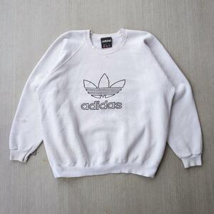 80s adidas ヴィンテージ あいみょん着用 スウェット アディダス トレフォイル デカロゴ ラグラン vintage sweatshirt 古着