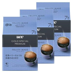 UCC GOLD SPECIAL PREMIUM ドリップコーヒー フルーティウェーブ 21杯分（7杯×3個)【アイスコーヒー】【焙煎】