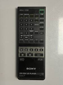 SONY 映像機器リモコン RMT-101 MD/CD/CDV/LD　正常動作品　中古現状渡し