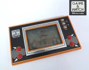 【よろづ屋】任天堂 ゲームウオッチ ファイアアタック Nintendo GAME&WATCH ID-29 FIRE ATTACK ゲーム&ウオッチ 1982 昭和レトロゲーム