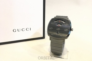 二子玉) GUCCI グッチ 未使用 グリップ ウォッチ YA157429 38mm ダークグレー メンズ 腕時計 クオーツ 定価￥250,800-