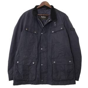 00年代 Barbour バブアー B.intl Duke オイルドジャケット ネイビー (メンズ XL) 中古 古着 A0470