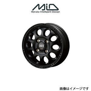 MID マナレイスポーツ ガイアクロス アルミホイール 4本 ミニキャブ ミーブ U67V/U68V(12×4J 4-100 INSET42 マットブラック)GAIA X