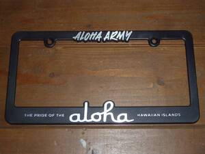 alohaarmy ナンバーフレーム ライセンスフレーム in4mation fatlace illest hilife udown 808allday ハワイ usdm hdm 5