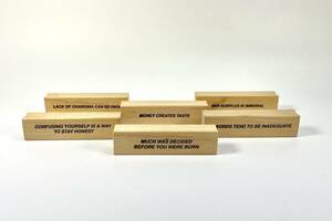 世界限定150個 / ジェニー・ホルツァー(Jenny Holzer) Truisms Stamp Set, 1991/ 再生YMOコラボ / 細野晴臣・坂本龍一・高橋幸宏